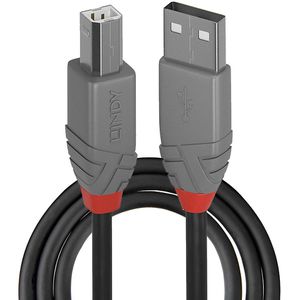 USB-Kabel Lindy 36674 Anthra Line, USB 2.0, 3 m