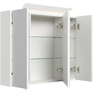 Produktbild für Spiegelschrank Posseik weiß hochglanz