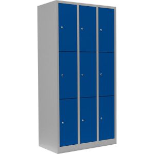 Produktbild für Schließfachschrank Lüllmann 520331, blau