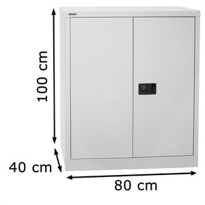 Produktbild für Aktenschrank Bisley E402B81S, aus Metall