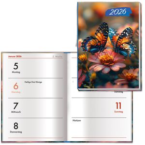 Produktbild für Taschenkalender Trötsch Schmetterling, Jahr 2026