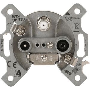 Produktbild für Antennendose Busch-Jaeger 0232-102, 2 dB, für SAT, TV, Radio