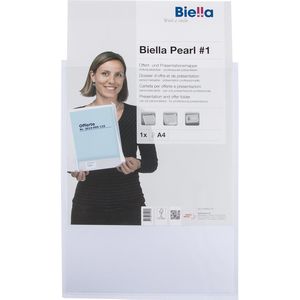 Produktbild für Angebotsmappe Biella Pearl 1, weiß, A4, Karton