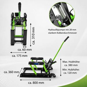 Produktbild für Hebebühne Trutzholm 34269, für Motorrad, ATV und Quad