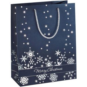 Geschenktüte Sigel GT110 Silver Snowflakes