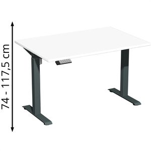 Schreibtisch Geramöbel Elevate Home, weiß / anthrazit