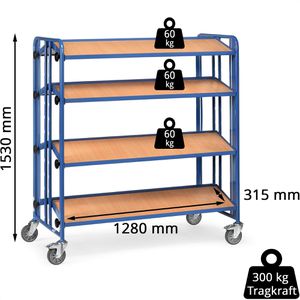 Produktbild für Kommissionierwagen Fetra Montagewagen, 2892