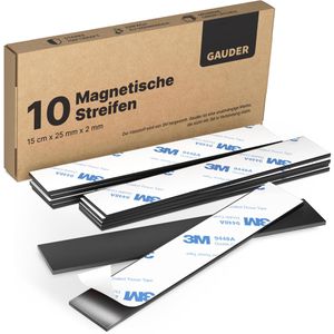 Produktbild für Magnetschilder Gauder MTS-150x25x2-3M-10pcs