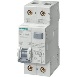 FI-LS-Schalter Siemens 5SU1356, 230 V / 400 V, 6 kA, 1-polig+N