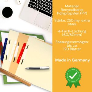 Produktbild für Heftstreifen perfect-line 34 x 150mm, farbig sortiert