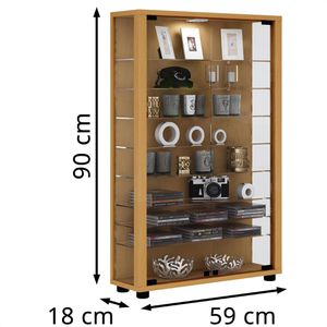 Produktbild für Glasvitrine VCM Lumo Mini, stehend