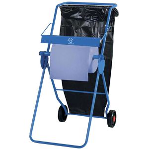 Produktbild für Putztuchrolle Papernet 416621, aus Recyclingpapier, blau