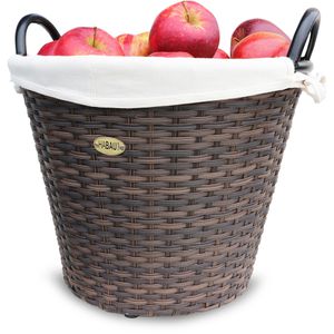 Produktbild für Kaminholzkorb Habau Feuerholzkorb 2712, braun
