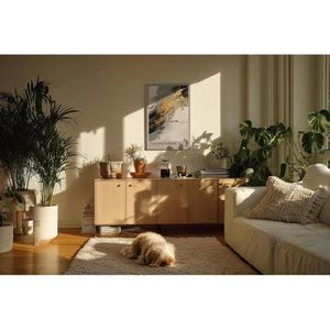 Produktbild für Wandbild Sinus-Art Golden Stroke