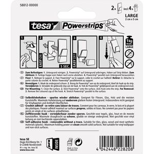 Produktbild für Klebehaken Tesa 58812 Powerstrips Transparent