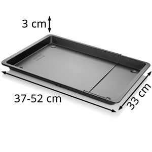 Produktbild für Backblech Zenker Black Metallic, schwarz, aus Stahlblech