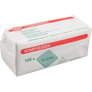 Produktbild für Mullkompressen Nobamed 863055, aus Baumwolle, unsteril
