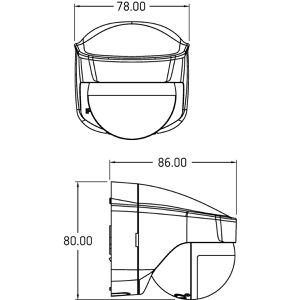 Produktbild für Bewegungsmelder Theben Pira TO AP PIR