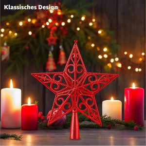 Produktbild für Christbaumspitze TK-Gruppe 98403, glänzend, rot