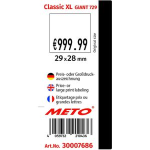 Produktbild für Preisauszeichner METO Classic XL Giant 729