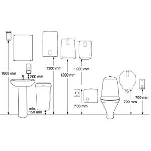 Produktbild für Toilettenpapierspender Katrin Toilet 3-Roll, 984503