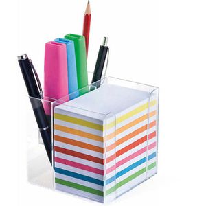 Zettelbox Wedo 270266916, glasklar, 9,5 x 9,5 cm