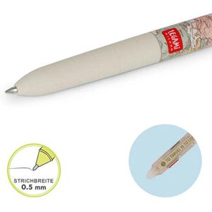 Produktbild für Gelschreiber Legami Make Mistakes, Weltkarte, radierbar