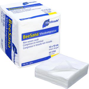 Produktbild für Vlieskompressen Meditrade BeeSana, 4-lagig, unsteril