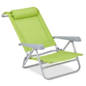 Campingstuhl Relaxdays 10026478, grün, bis 120 kg