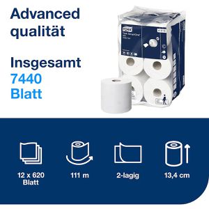 Produktbild für Toilettenpapier Tork SmartOne, Advanced, 472193, T9