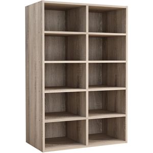 Schuhregal VCM Hinsol M, aus Holz