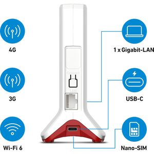 Produktbild für WLAN-Router AVM FRITZ!Box 6825 4G, 20003158, 4G LTE