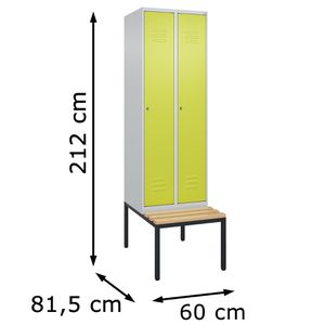 Produktbild für Spind CP-Möbel Classic PLUS, grün
