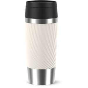 Thermobecher Emsa Travel Mug Classic Twist N2025400, cremeweiß