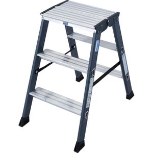 Stehleiter Krause Monto Sepro D, 125804, beidseitig begehbar