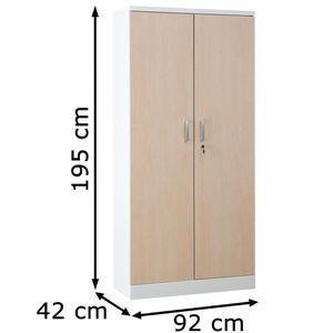 Produktbild für Aktenschrank G-Office FLC/WD.19, aus Metall / Holz