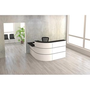 Produktbild für Empfangstheke Kerkmann Cento 4, 3853, weiß / anthrazit
