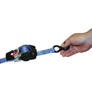 Produktbild für Spanngurt Kerbl 37180, blau, mit S-Haken &amp; Ratsche