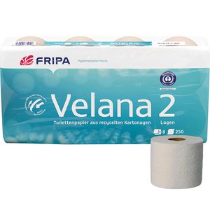 Toilettenpapier Fripa Velana 1530808, natur, ungebleicht