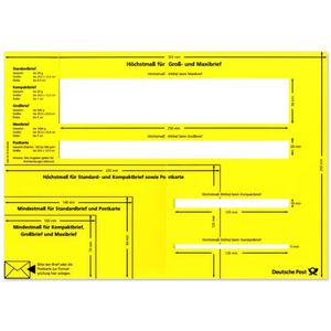 Produktbild für Schablone DeutschePost 913900002, Formatschablone