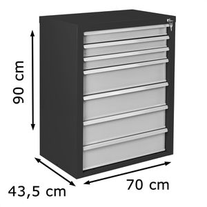 Produktbild für Schubladenschrank ADB 24805, aus Metall