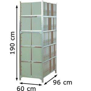 Produktbild für Aktenregal Manuflex Registra Budget, RA 2571, aus Metall