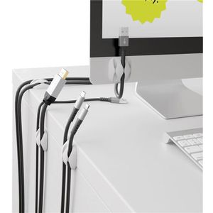 Produktbild für Kabelhalter Goobay 70373 Kabel Clips 3-Slots