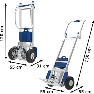 Produktbild für Sackkarre DM-System ZW7210GC, klappbar, elektrisch