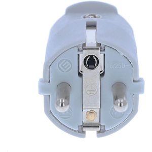 Produktbild für Schutzkontaktstecker as-Schwabe 62220, grau