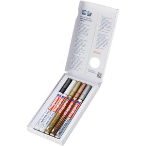 Produktbild für Lackmarker Edding 780 metallic basic, wasserfest &amp; permanent