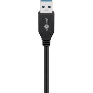 Produktbild für Ladekabel Goobay 41073, schwarz, 0,5m