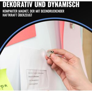 Produktbild für Magnete Poppstar 1011150, silber, Neodym Magnet