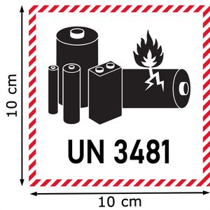 Produktbild für Gefahrgutaufkleber Boxlab Gefahrzettel, UN 3481
