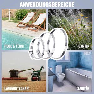 Produktbild für Schlauchschelle Poppstar 1011293, W4, 8 - 16mm